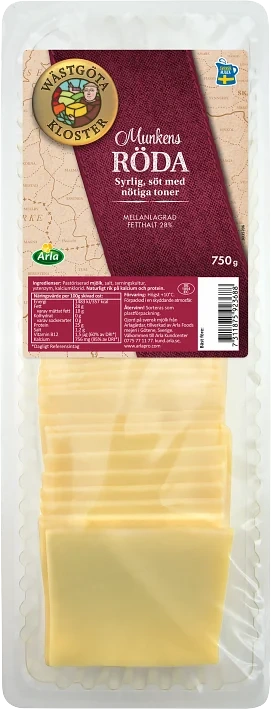 Munkens Röda skivad ost 28%