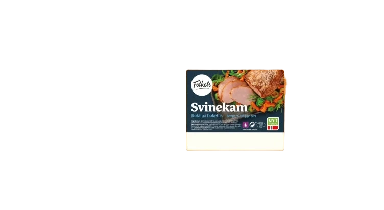 Svinekam m/Ben Røkt Bit Ca1,3kg Folkets