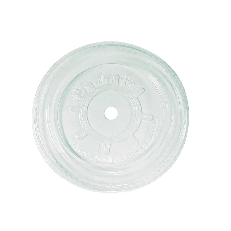 Flatt lokk m/hull klar 95mm pla   10stk