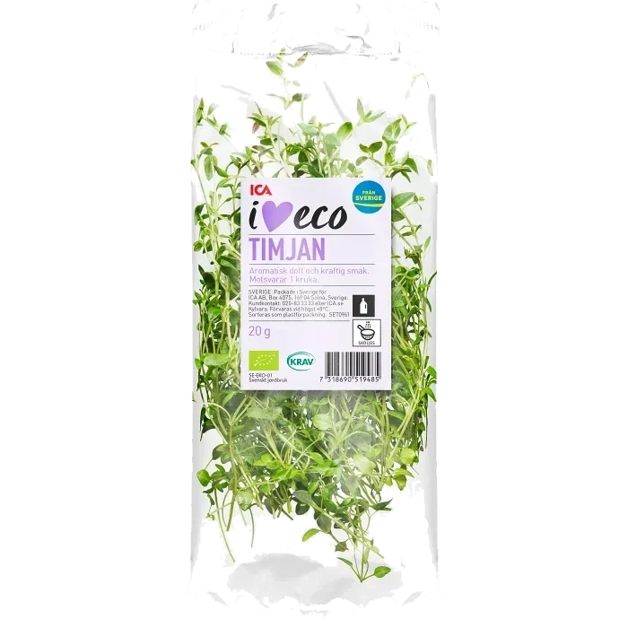 Timjan Flowpack 20g Ekologisk Klass 1 ICA I love eco