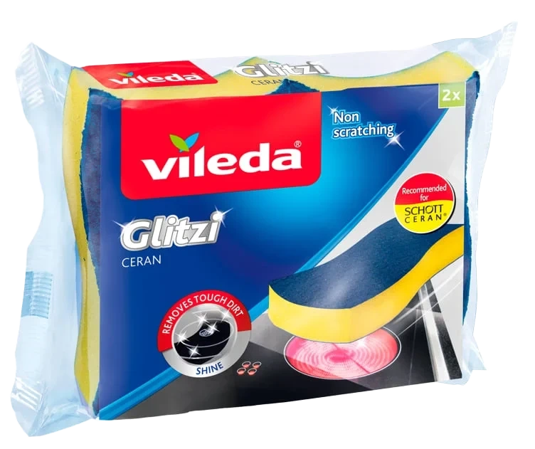 Svamp Keramisk Glitzi 2pk Vileda