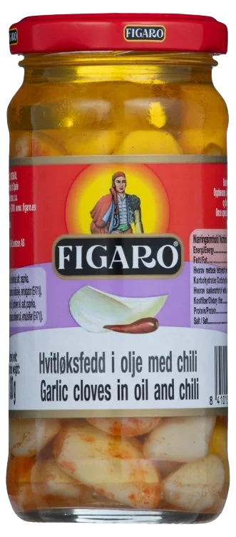Hvitløk Marinert m/Chili 240g Figaro