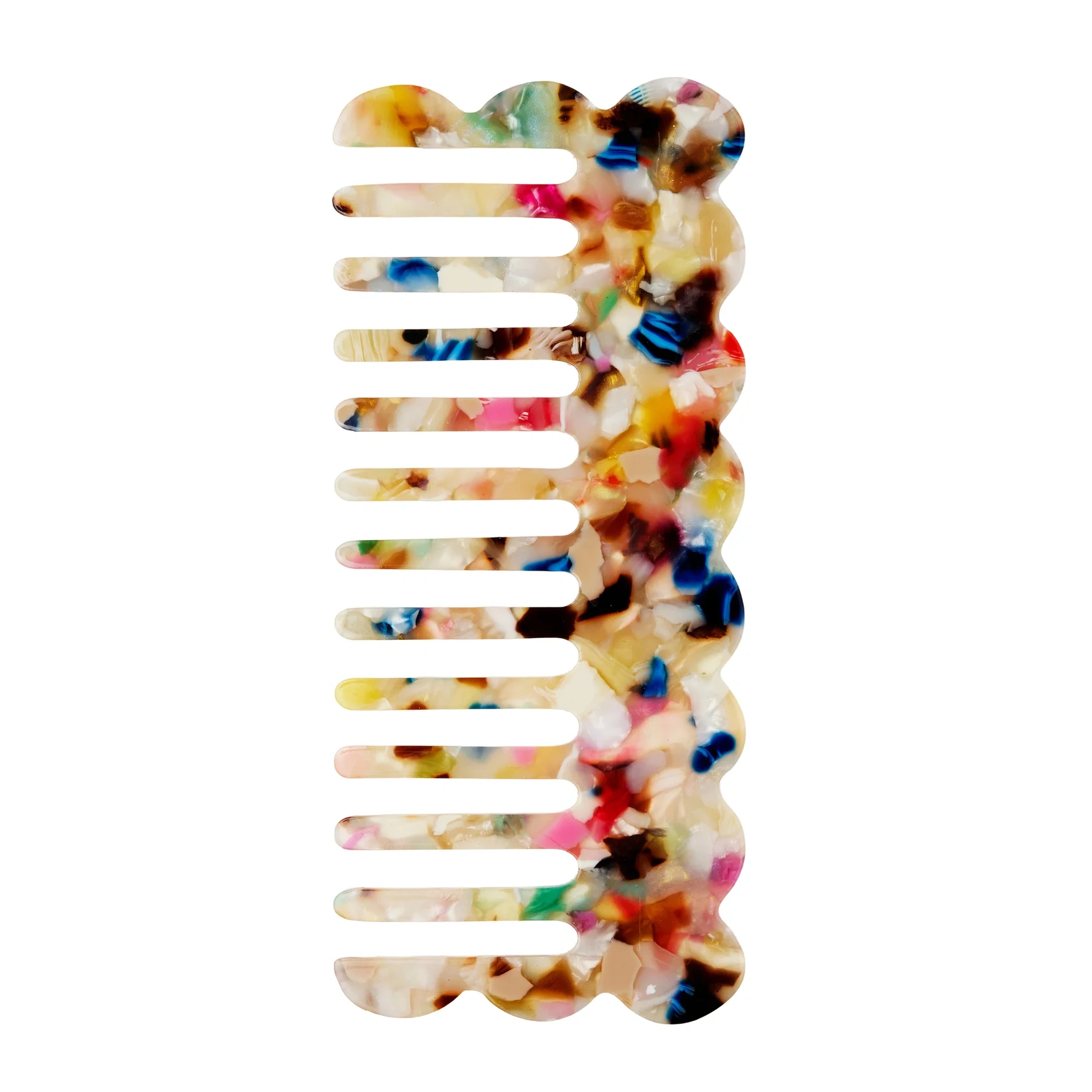 KICKS Beauty Detangling Comb Confetti Marbled Confetti Marbled