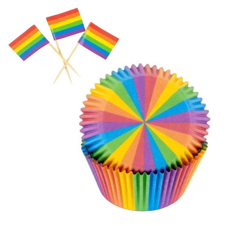 Muffinsformer Flagg Pride 24sett Cacas