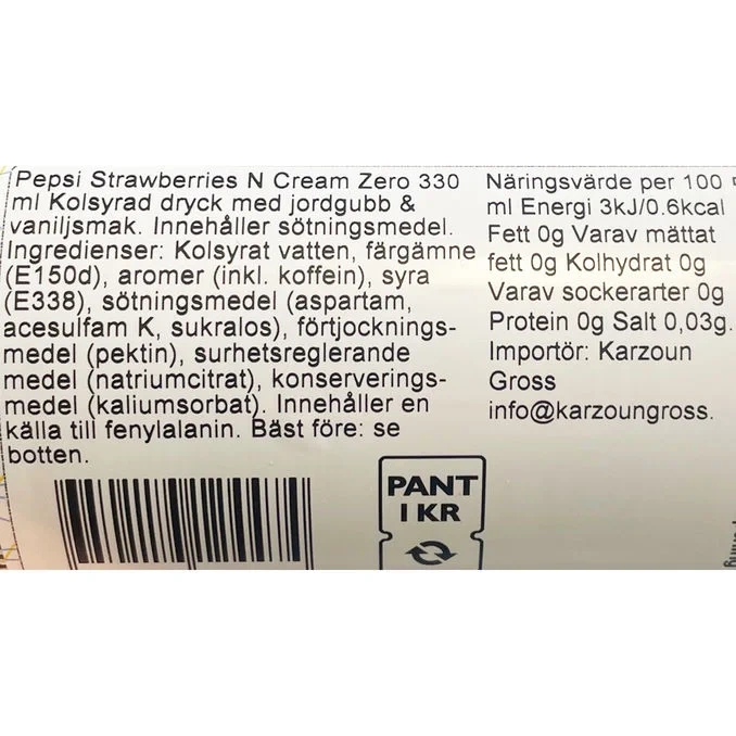 Pepsi Strawberries & Cream