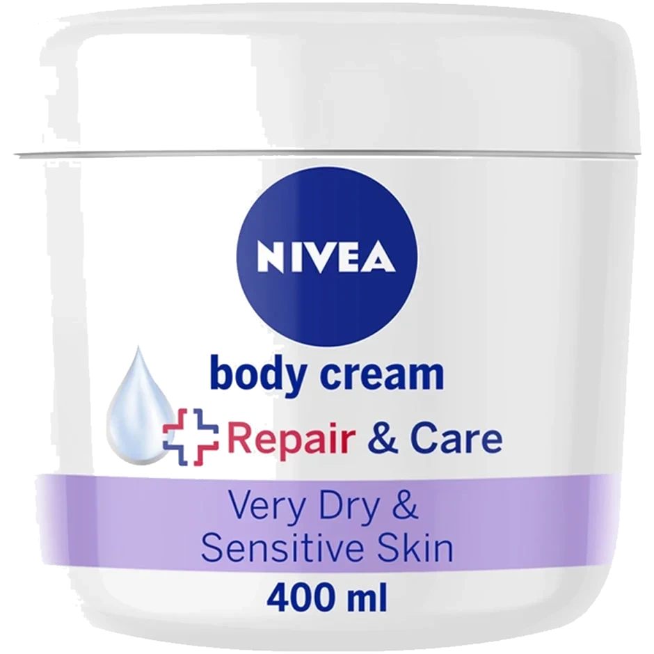 Nivea Repair & Care Fragrance Free Body Cream, 400ml
