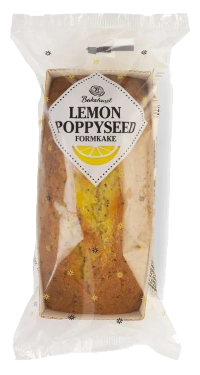 Formkake Lemon Poppyseed 270g Bakehuset