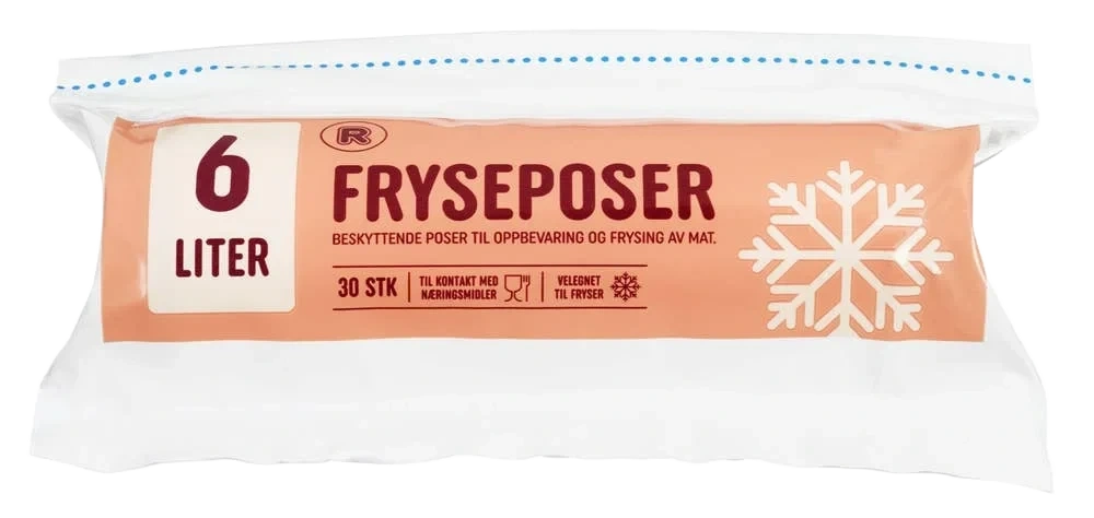 Frysepose 6l, 30 stk