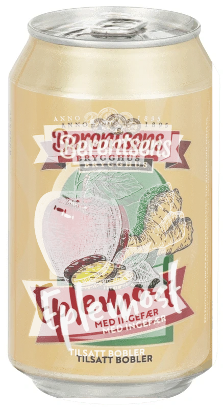 Eplemost & Ingefær med Bobler 6x0.33l bx