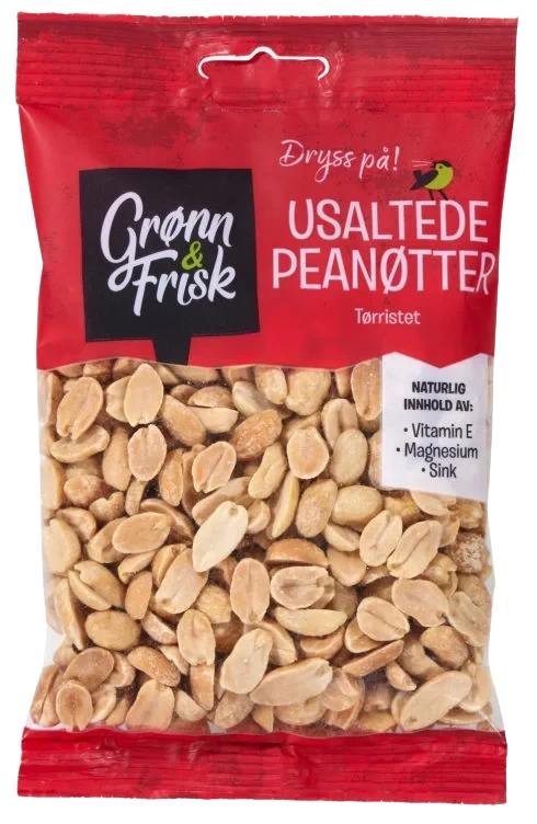Peanøtter Ristet u/Salt 150g Grønn&Frisk