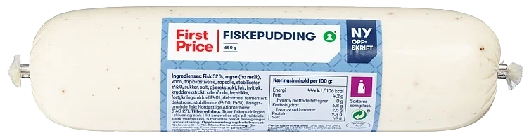 Fiskepudding Pølse 650g First Price