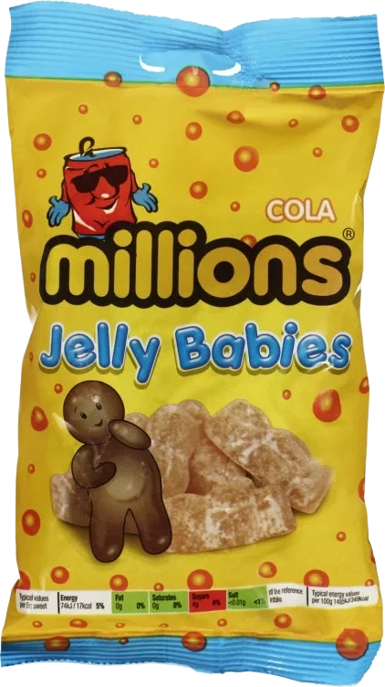 Jelly Babies m/Cola 150g Millions