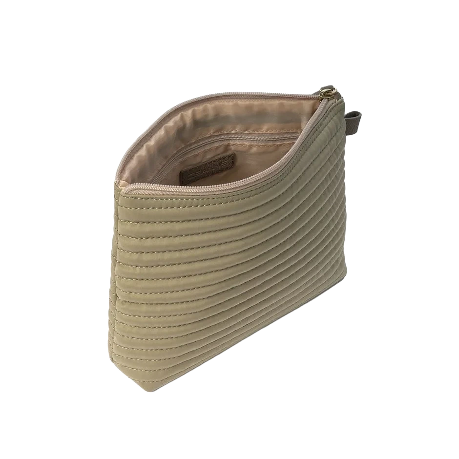 Ceannis Cosmetic M Taupe Soft Quilted Stripes