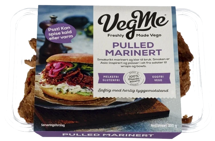 Pulled Marinert 300g Vegme