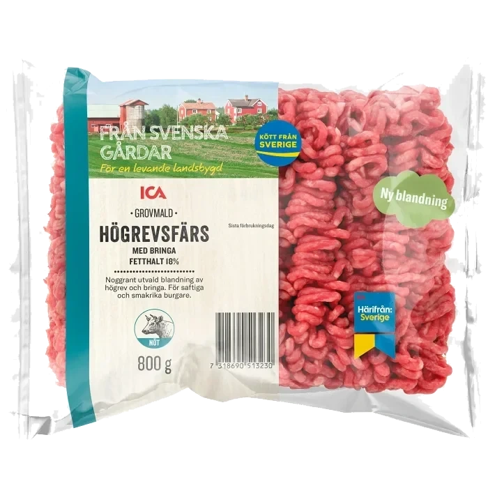 Högrevsfärs Färsk 800g ICA