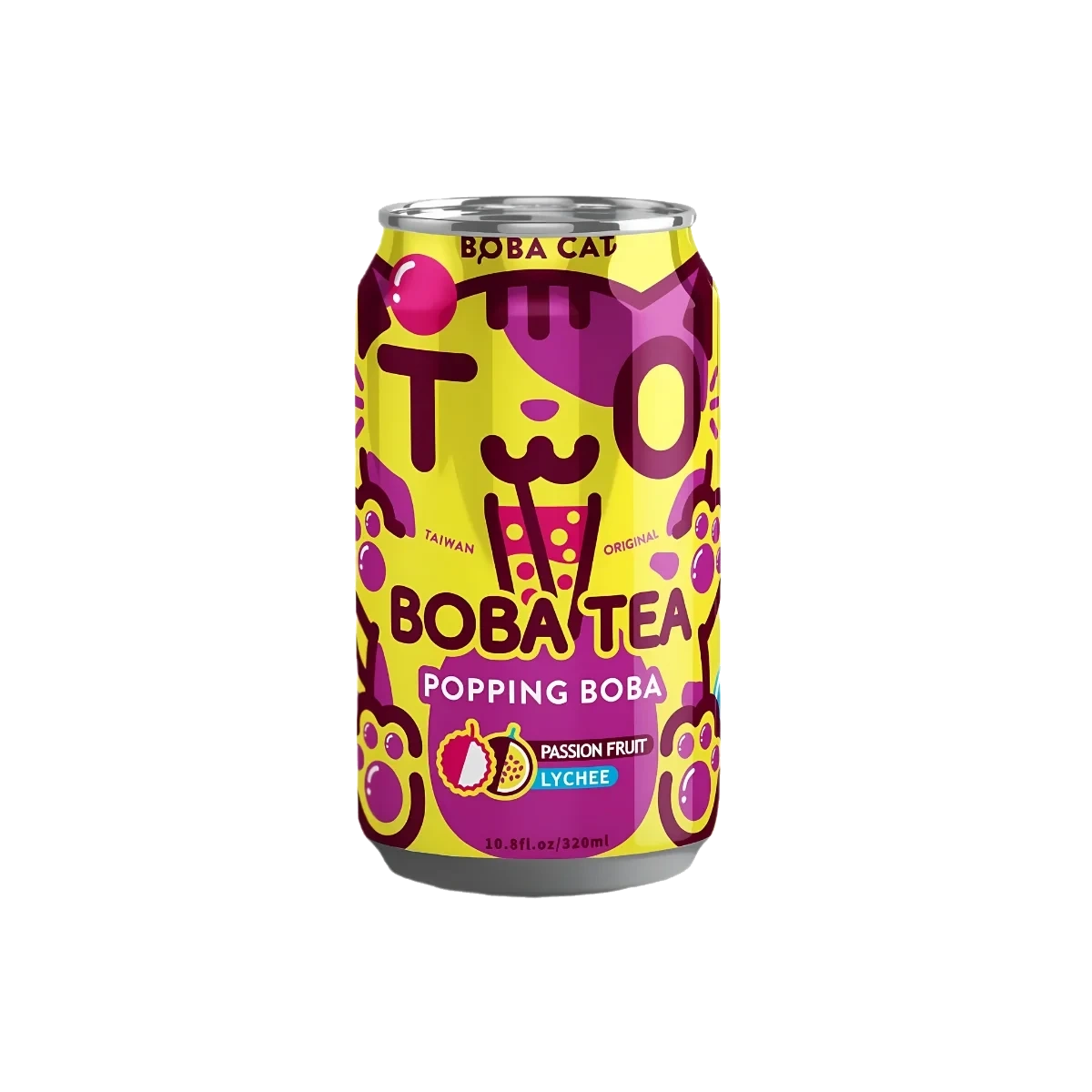 Boba Cat Passion Fruit Lychee Tea 320 ml