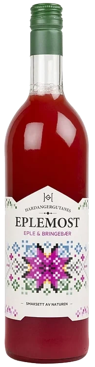 Epli eplemost med bringebær  75cl