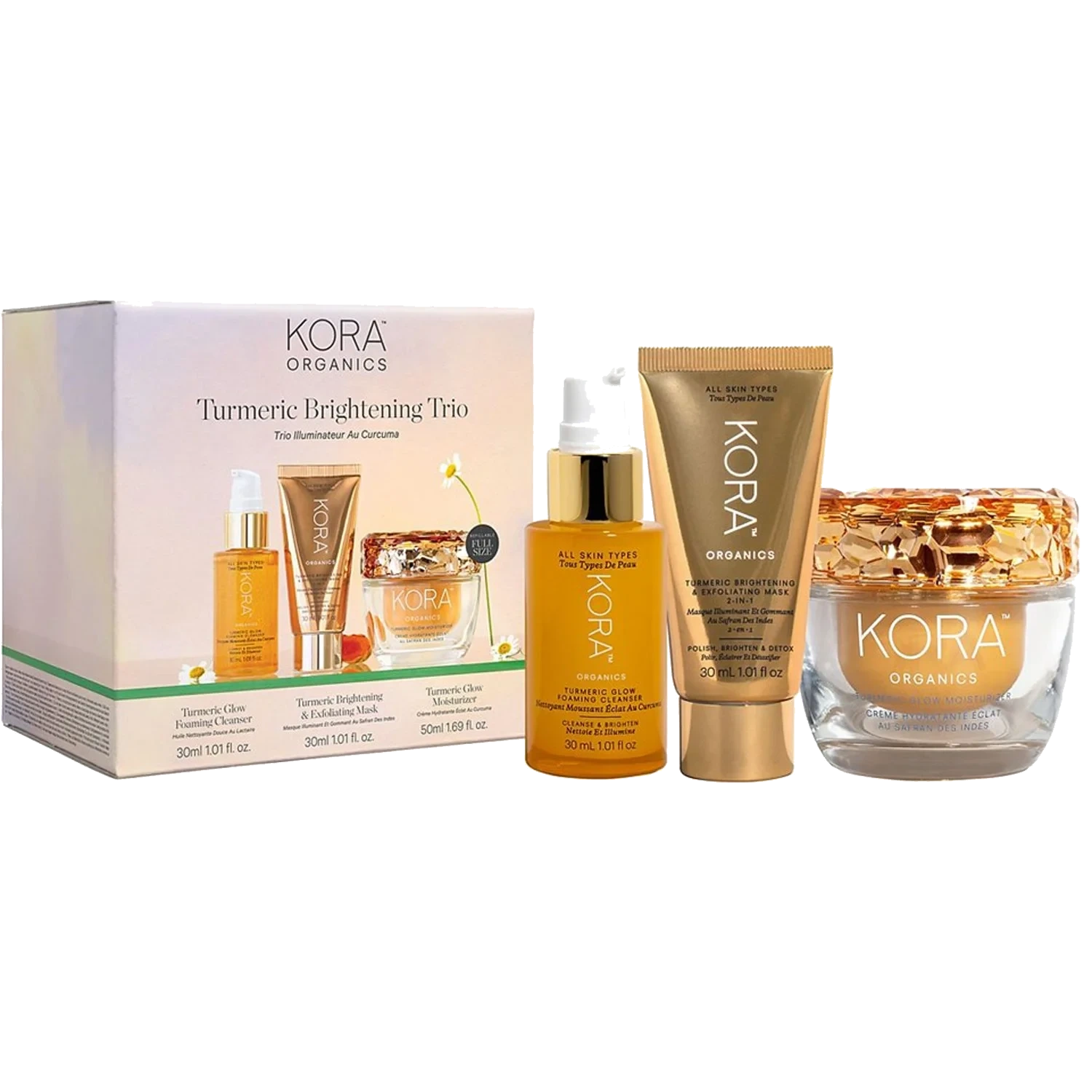 KORA Organics Turmeric Brightening Trio