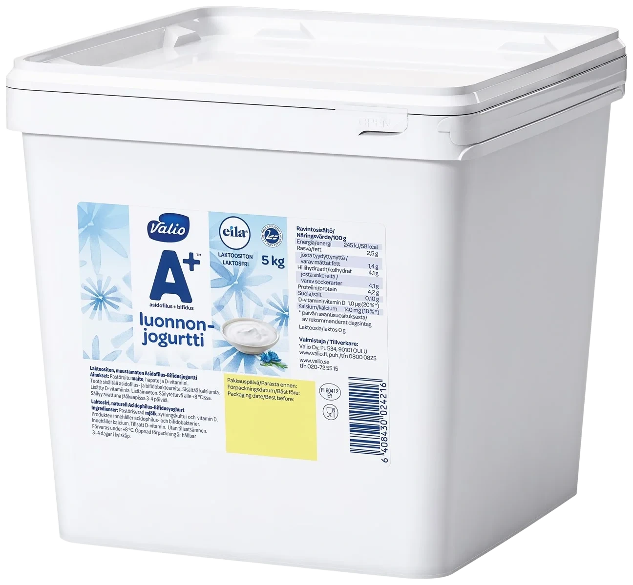 Laktosfri Yoghurt Naturell 2,5%
