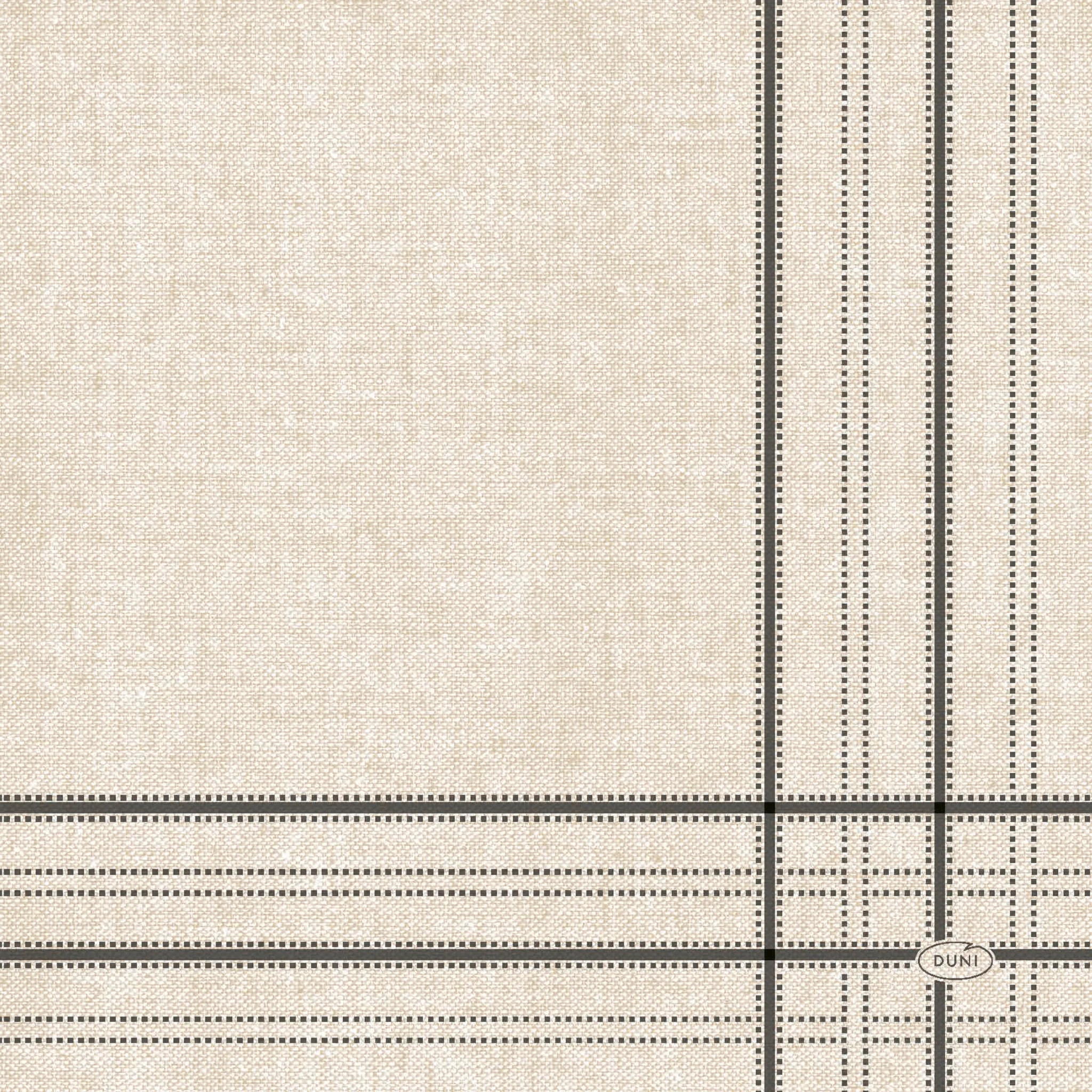 Linen Lines Black