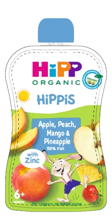 Hippis Smoothie Fersken&Mango 6mdr Hipp