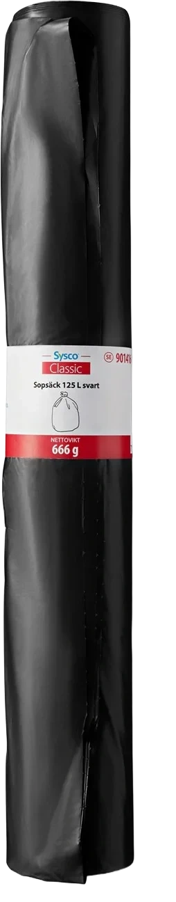 Sopsäck Coex 125L 40my Svart