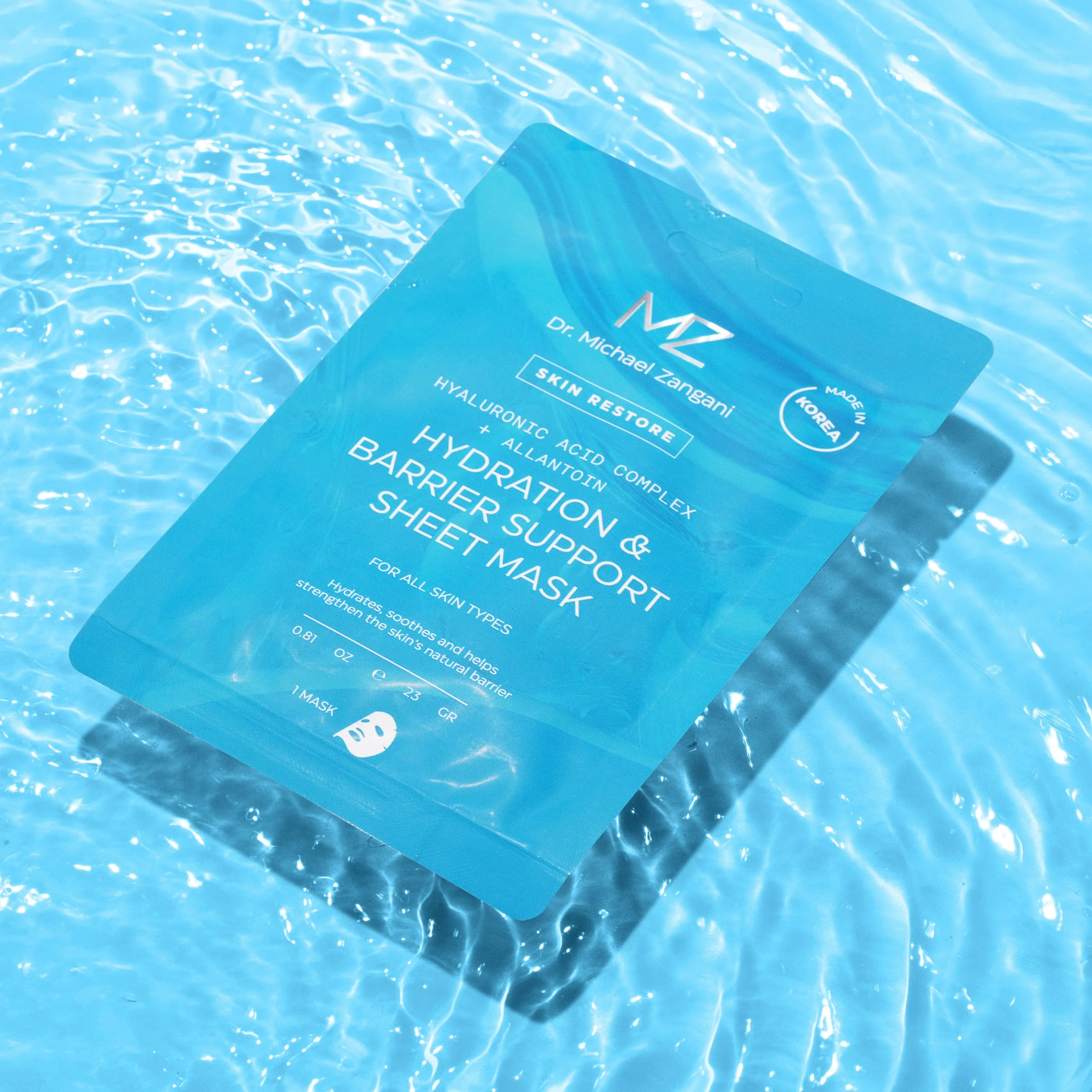 Dr. Michael Zangani Hydration & Barrier Support Sheet Mask, 1 stk.