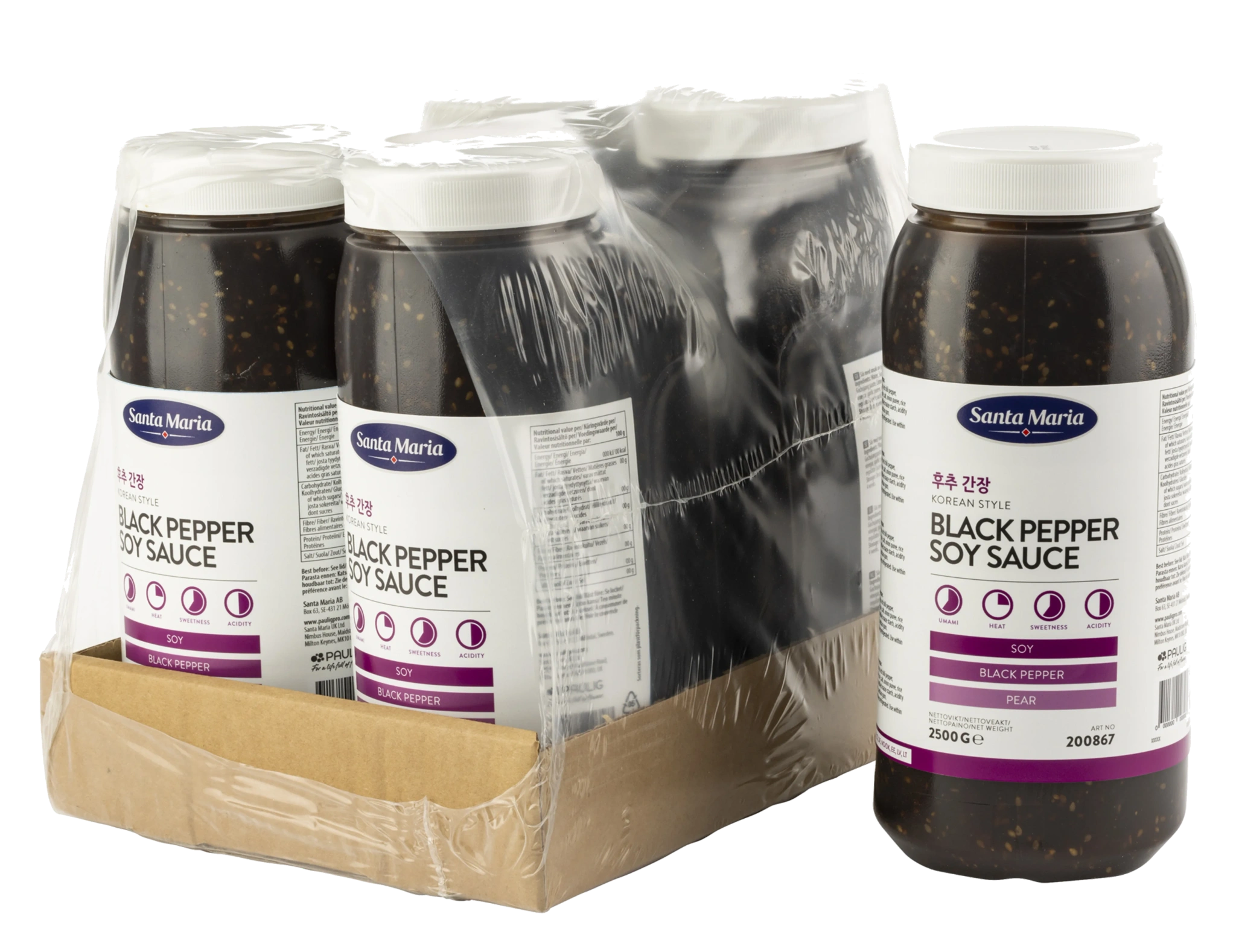 Black Pepper Soya Sauce 2500g Santa Maria
