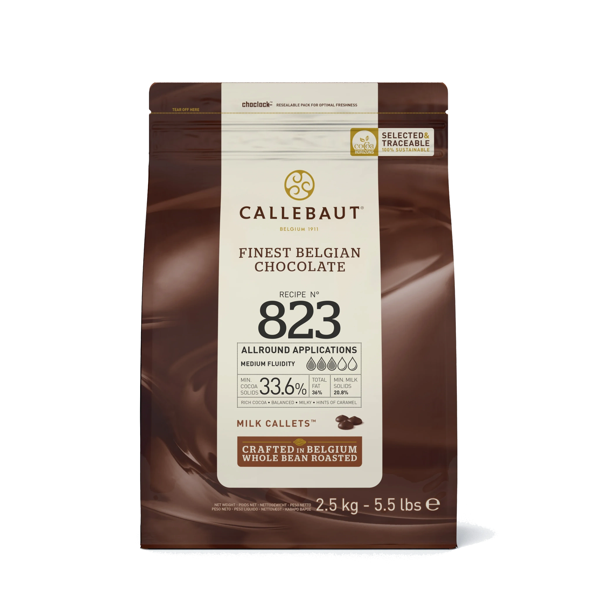 Mjölkchoklad 823 Pellets 33,6%