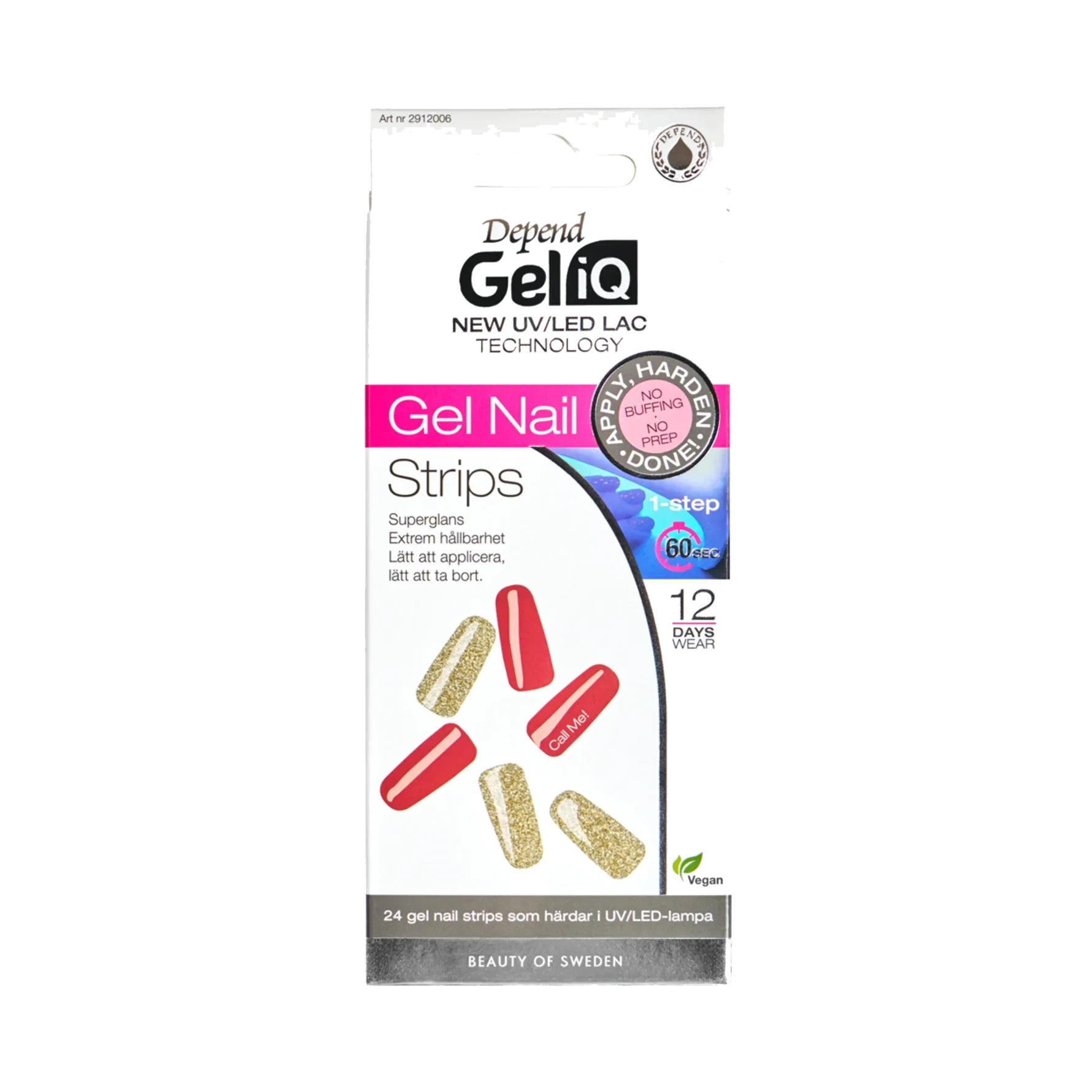 Depend Gel iQ Gel Nail Strips Semi Cured 006 Call Me!