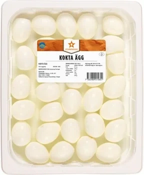 Kokta skalade ägg