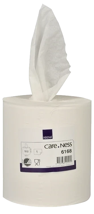 Senterrull Abena Care-ness Excellent Midi 1-lags 320m Hvit 100% Nyfiber