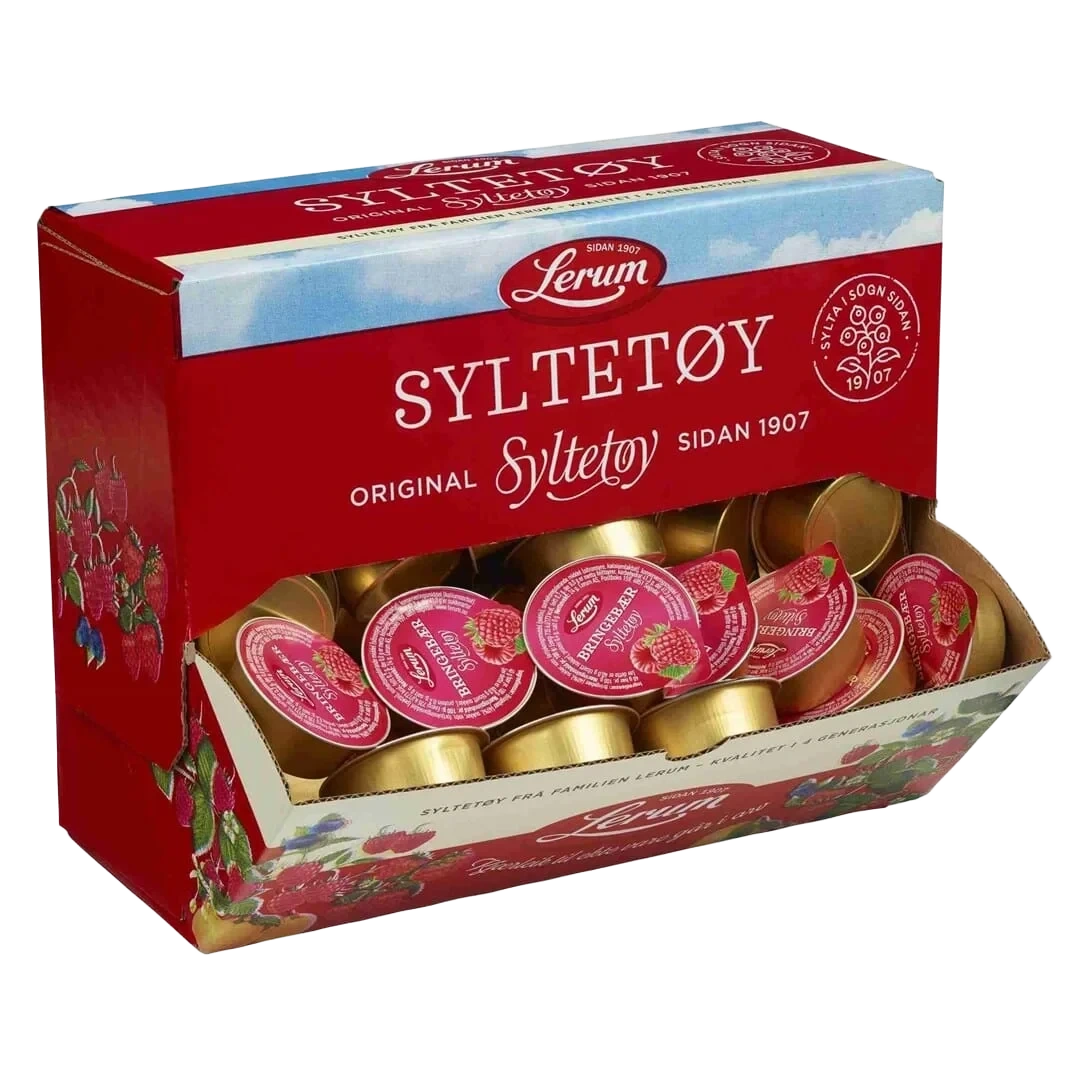Bringebærsyltetøy 100/24g Lerum