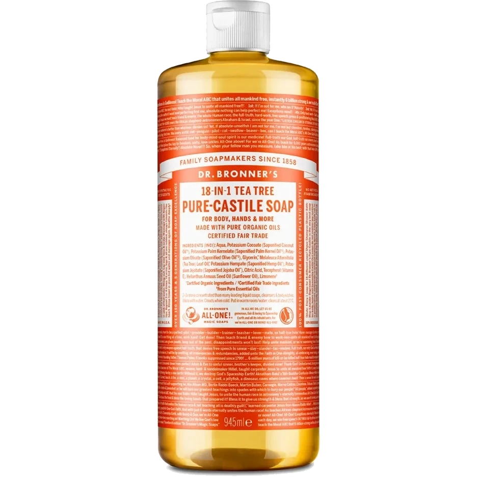 Dr. Bronner's Pure Castile Liquid Soap Tea Tree