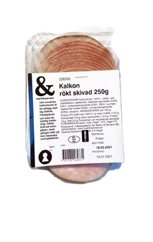 Kalkonbröst rökt skivad
