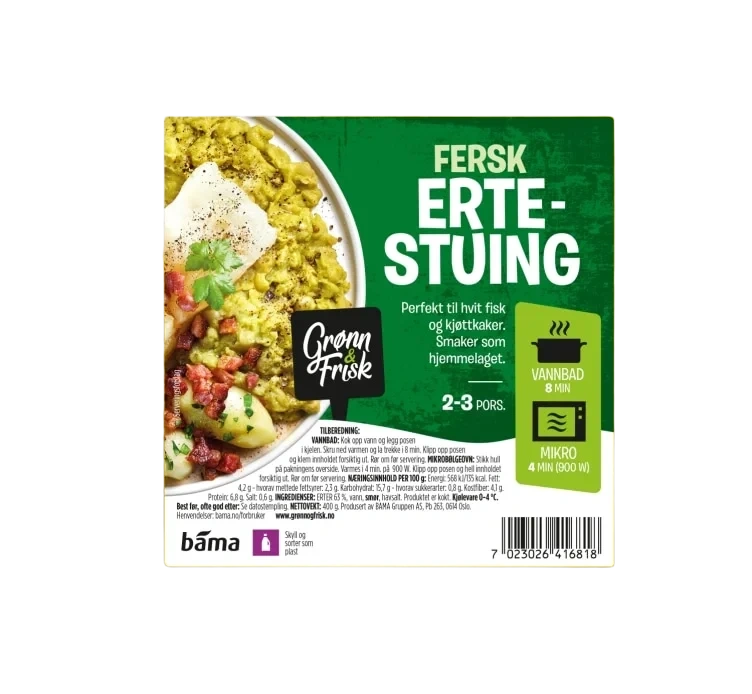 Ertestuing 400g Grønn&Frisk