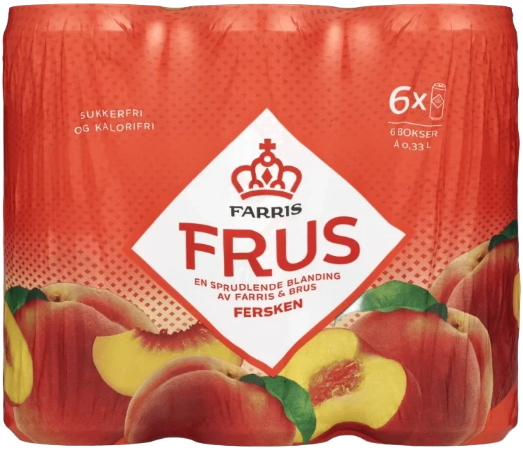 Farris Frus Fersken 0,33lx6 boks