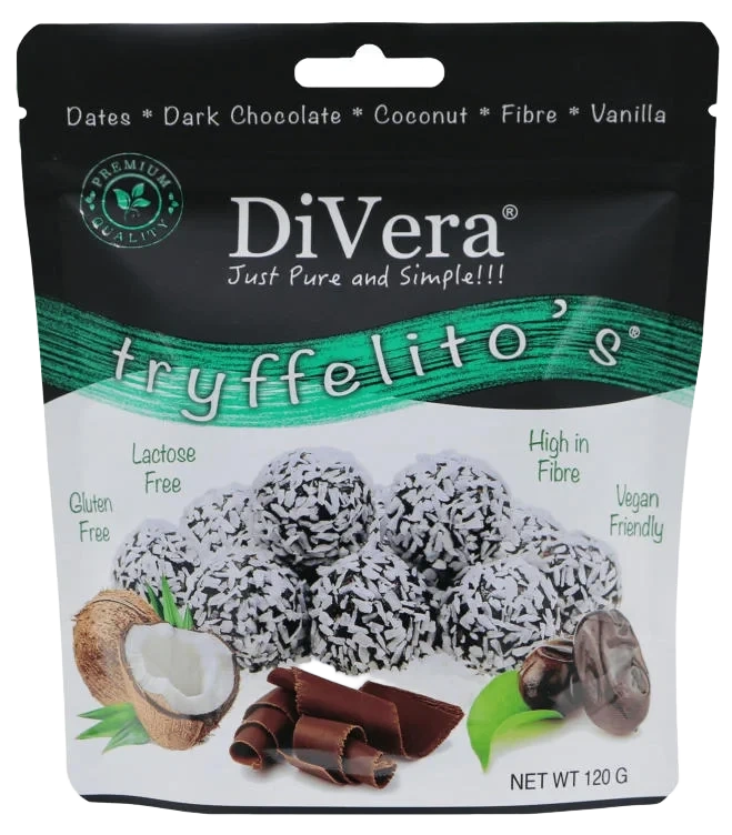 Tryfeffelitos Kokos 120g Divera