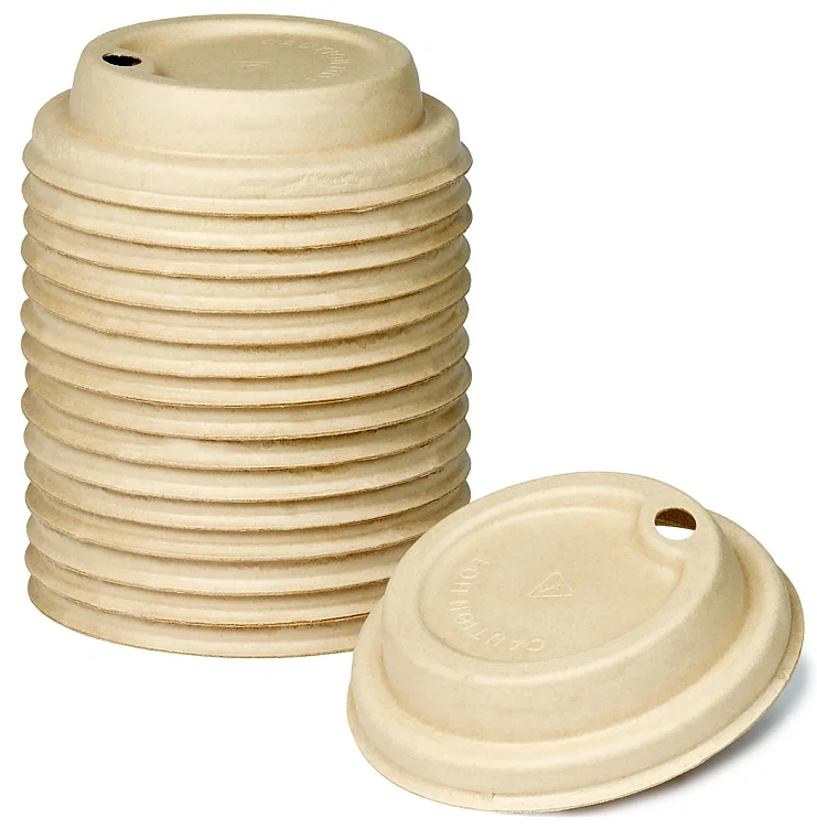 Flat Lokk Bagasse 18/24cl