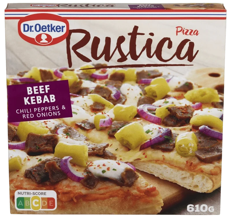 Dr. Oetker Pizza Rustica Beef Kebab 610g