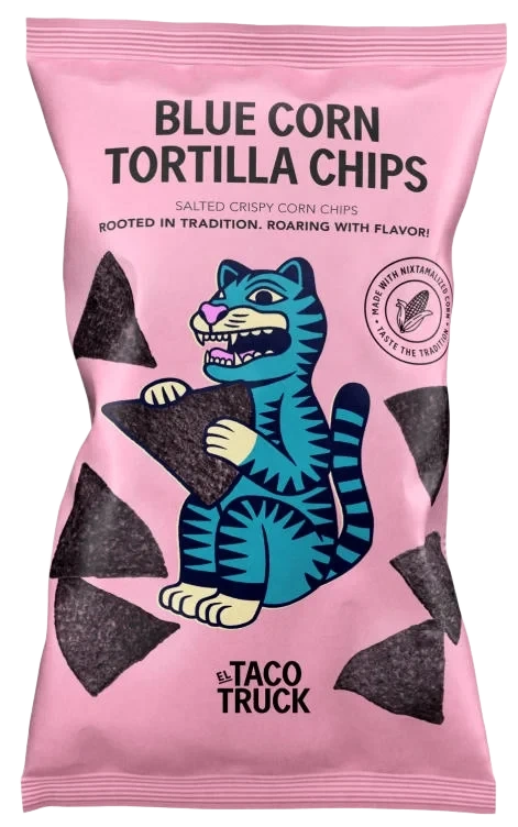 Corn Chips Salted Blue 185g El Taco Truck