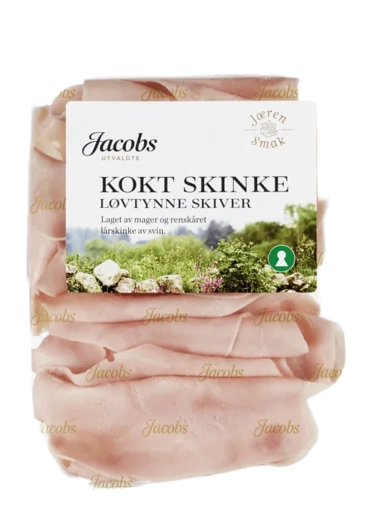 Kokt Skinke Løvtynne skiver 100g Jacobs