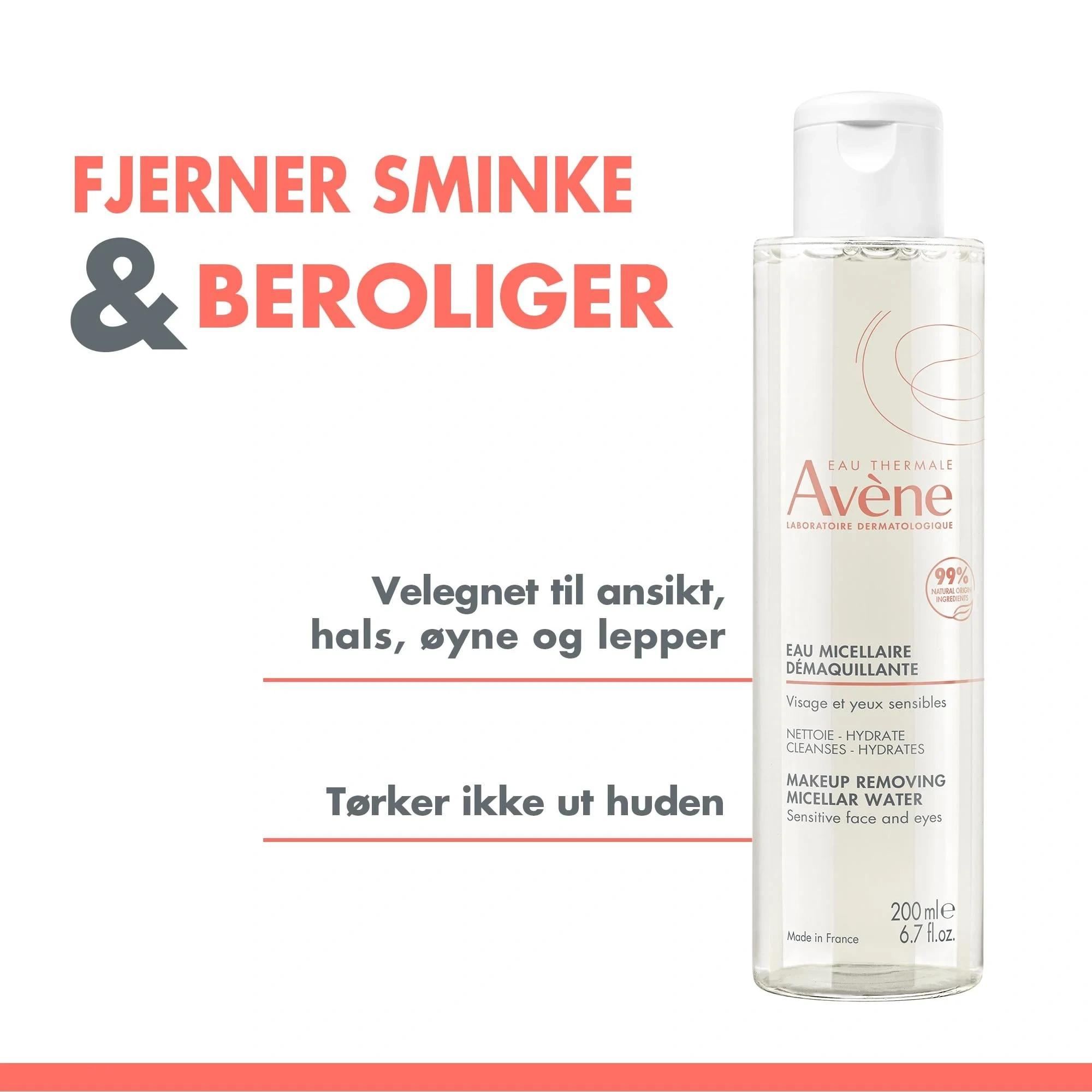 Avène Makeup Removing Micellar Water, 200 ml
