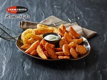 FARM FRITES FROSEN Home-Style Rustika Skivor Kryddig