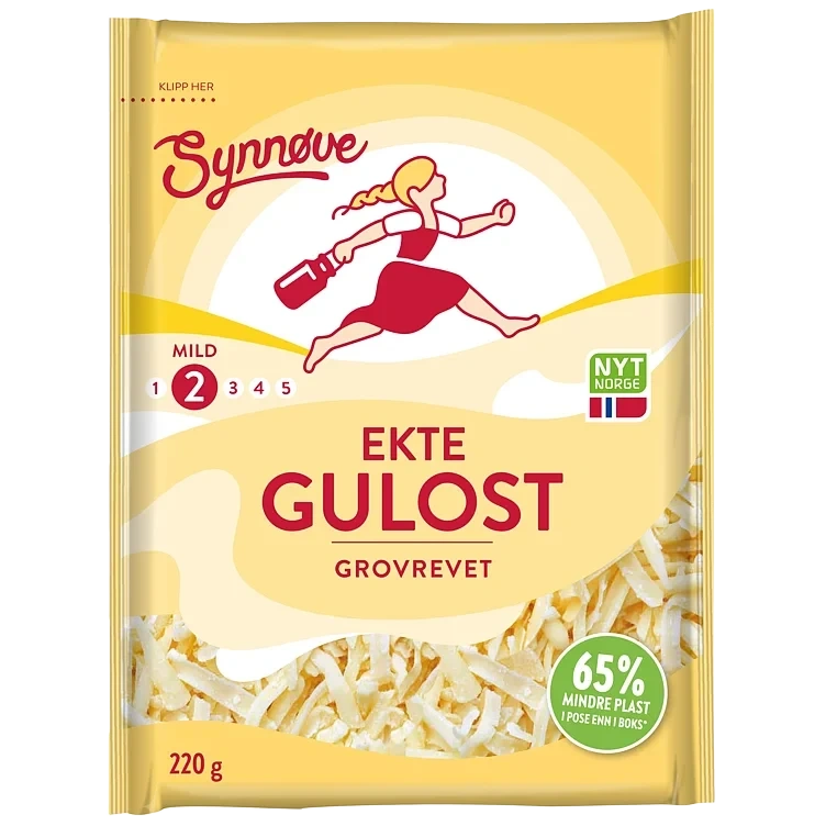 Synnøve gulost revet   220g