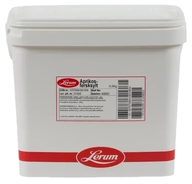 Aprikos-ferskensyltetøy 9kg Lerum