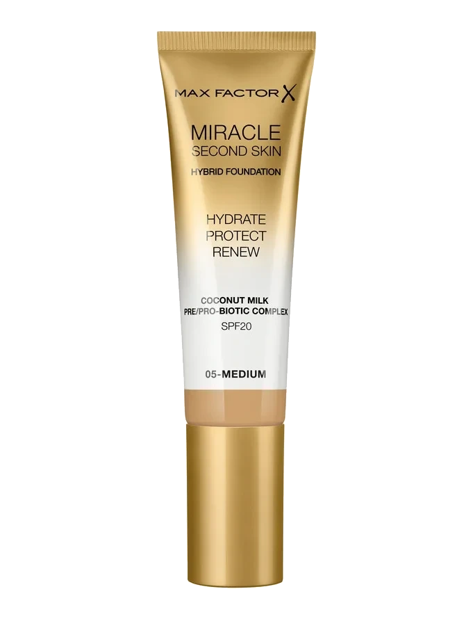 Max Factor Miracle Second Skin Foundation 05 Medium