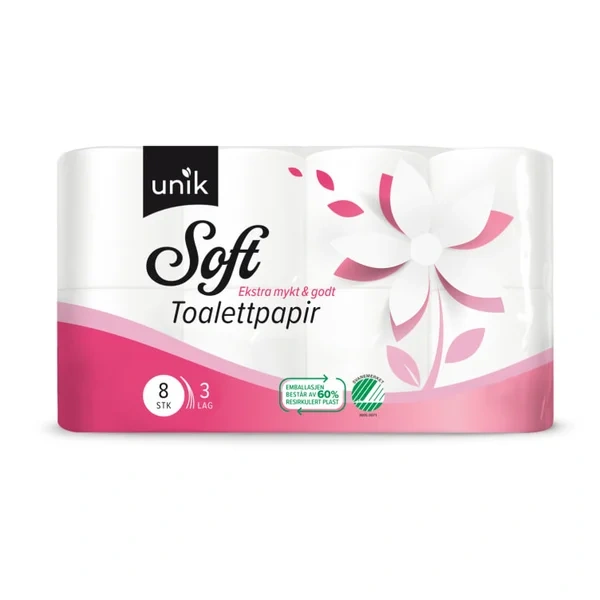 Toalettpapir Soft 8rl Unik