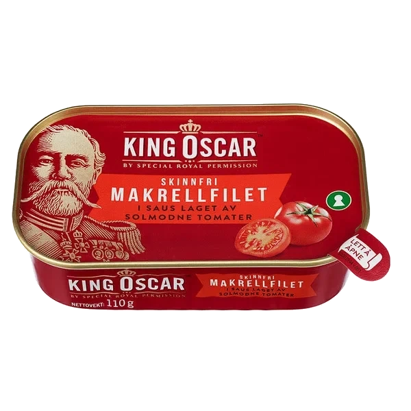 Makrellfilet i Tomat 110g King Oscar