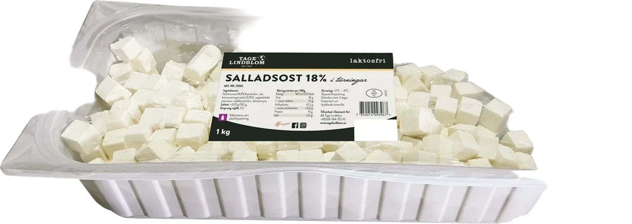 Salladsost tärnad laktosfri